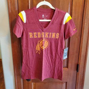 Nwt Nike short sleeved women's t shirt Washington redskins